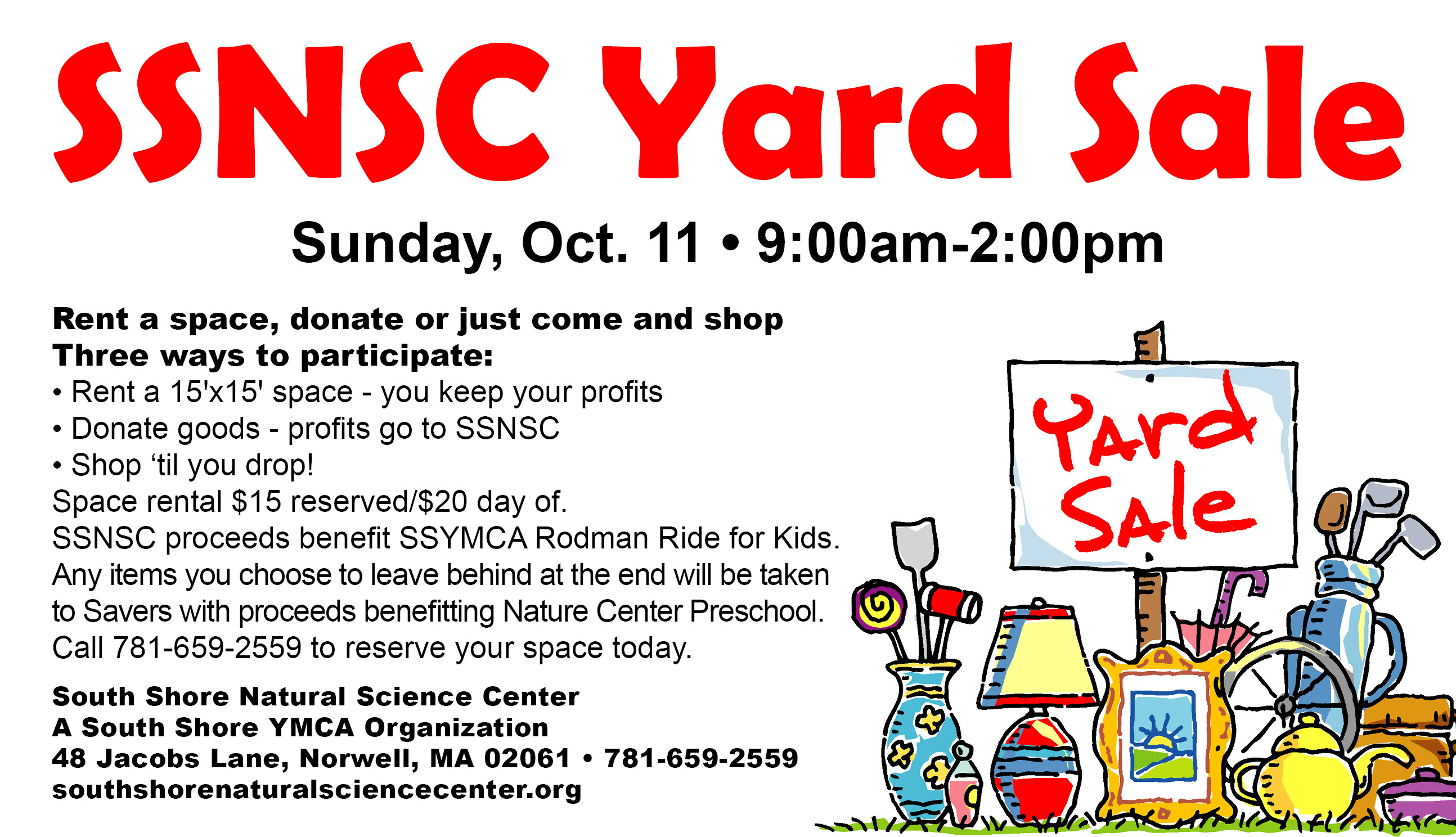 SSNSC Yard Sale | South Shore